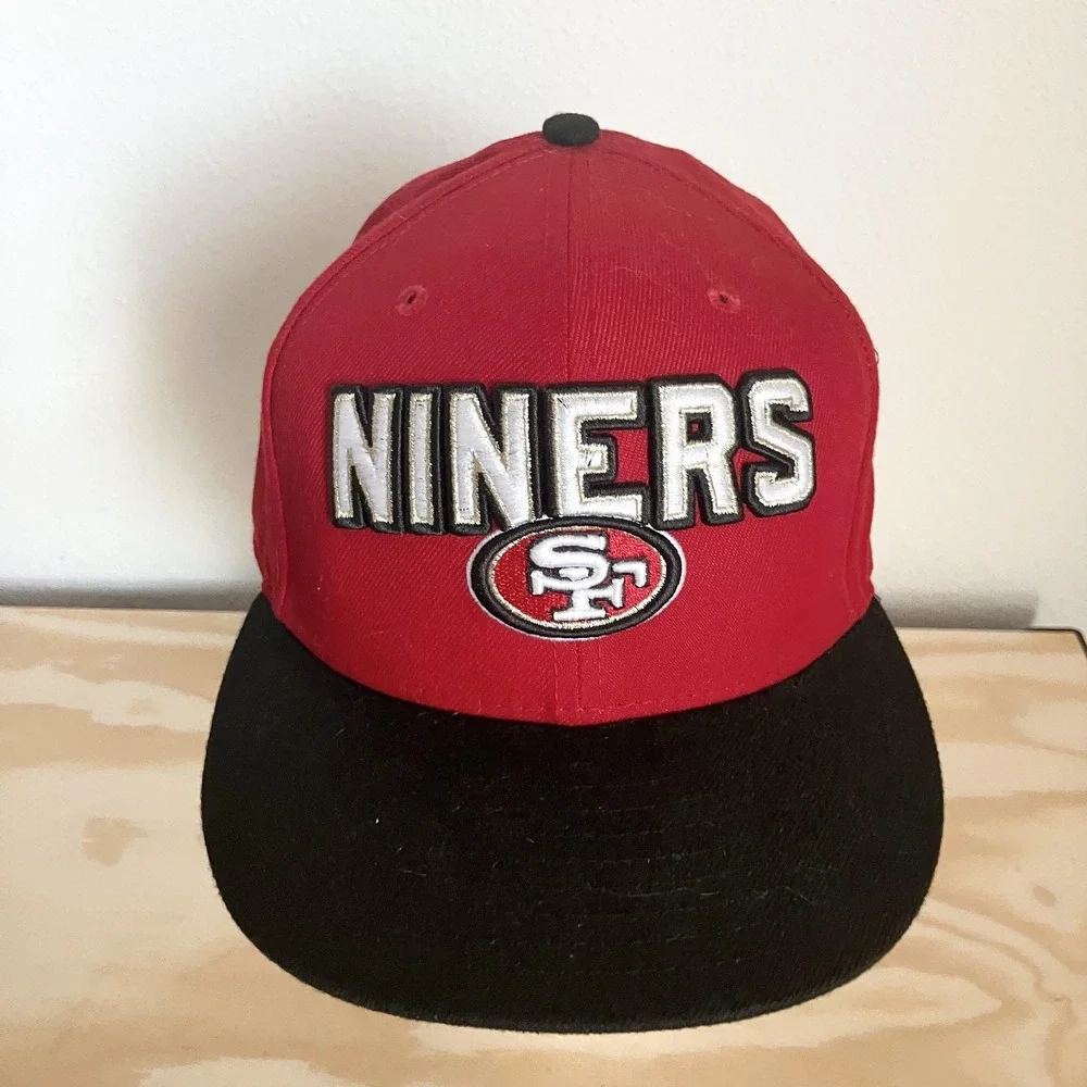 San Francisco 49ers Hat Cap Snap Back Mens One Size‎ Red NFL Football New Era